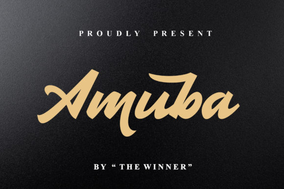 Amuba: A Bold Handwritten Font for Crafters and Makers