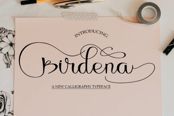 Birdena — Modern Script Font for Digital Design