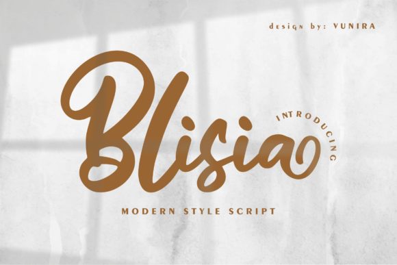 Blisia Font: A Bold Handwritten Typeface for Editorial Elegance
