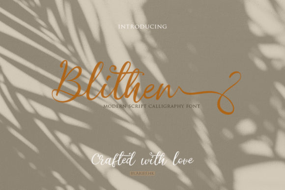 Blithen Font Review: A Playful Script for Romantic Branding