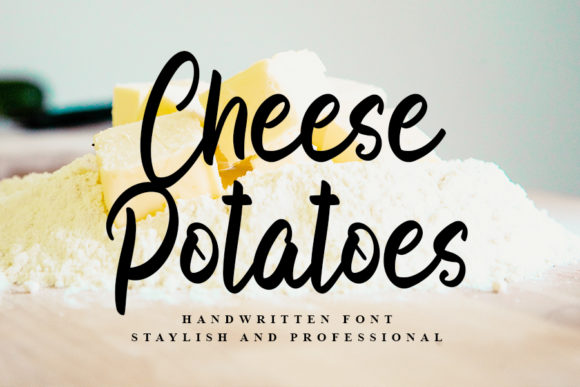 Cheese Potatoes Font for Handwritten Branding and Holiday Projects