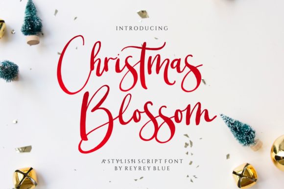 Christmas Blossom: A Handwritten Font for Elegant Web Typography