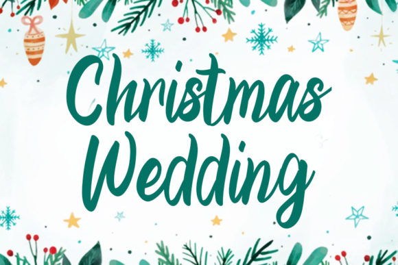 Christmas Wedding Font for Eye-Catching Branding and Campaigns