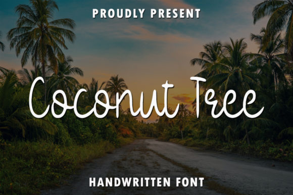 Coconut Tree Font Adds Charm to Handmade Designs