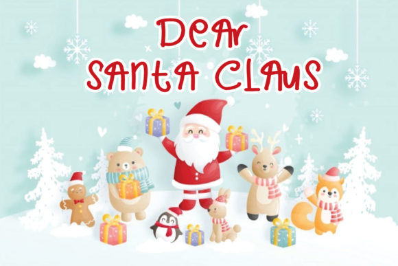 Dear Santa Claus Font for a Cuddly Brand Identity