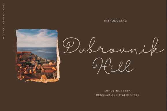Dubrovnik Hill Font: A Delicate Script for Handmade and Branding Projects