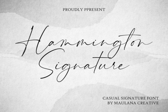 Hammington Signature Font for Elegant Campaign Typography