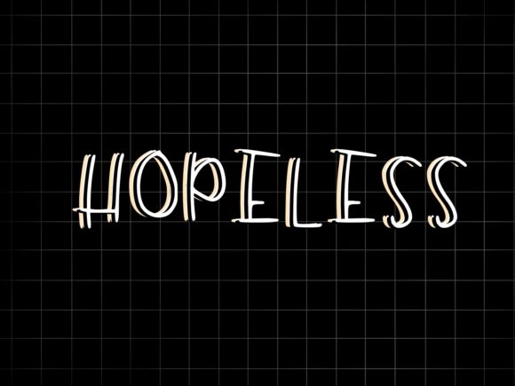 Hopeless Font: A Playful Handwritten Script for Creative Projects