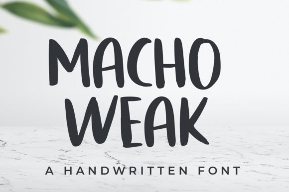 Macho Weak Font: A Stylish Script for Editorial Headlines