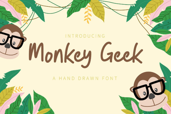 Monkey Geek Font: A Handwritten Typeface for Creative Campaigns