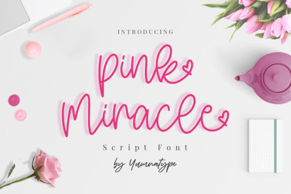 Pink Miracle Font for Branding and Creative Projects