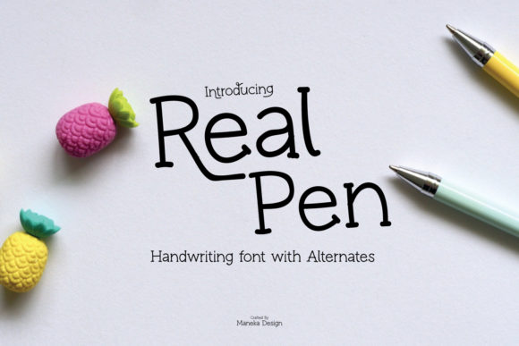 Real Pen Font for Handmade and Creative Designs