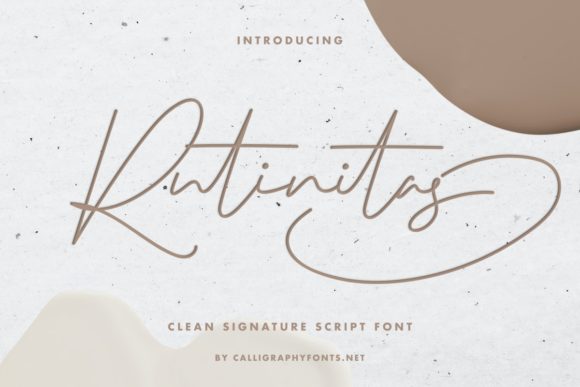 Rutinitas Font: A Stylish Script for Creative Projects