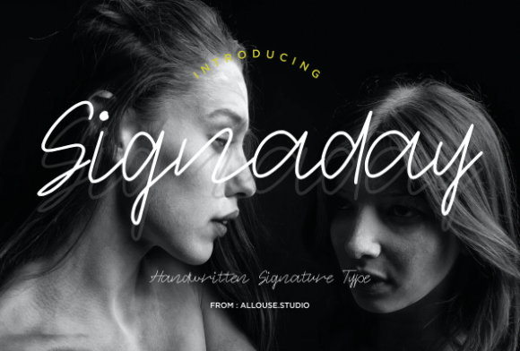 Signaday Font: A Delicate Script for Creative Makers
