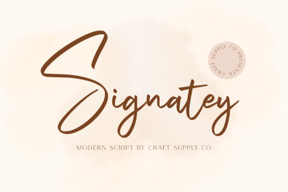 Signatey Font: A Modern Handwritten Typeface for Creative Branding