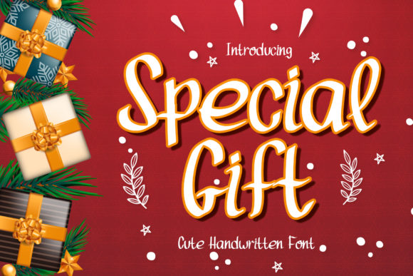 Special Gift Font for Memorable Branding and Festive Designs