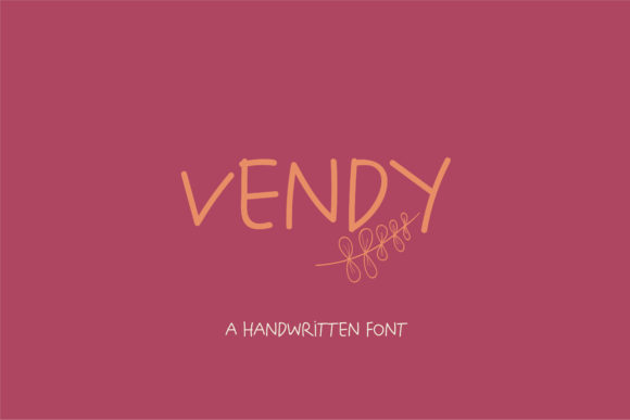 Vendy: A Playful Script Handwritten Font for Creative Projects